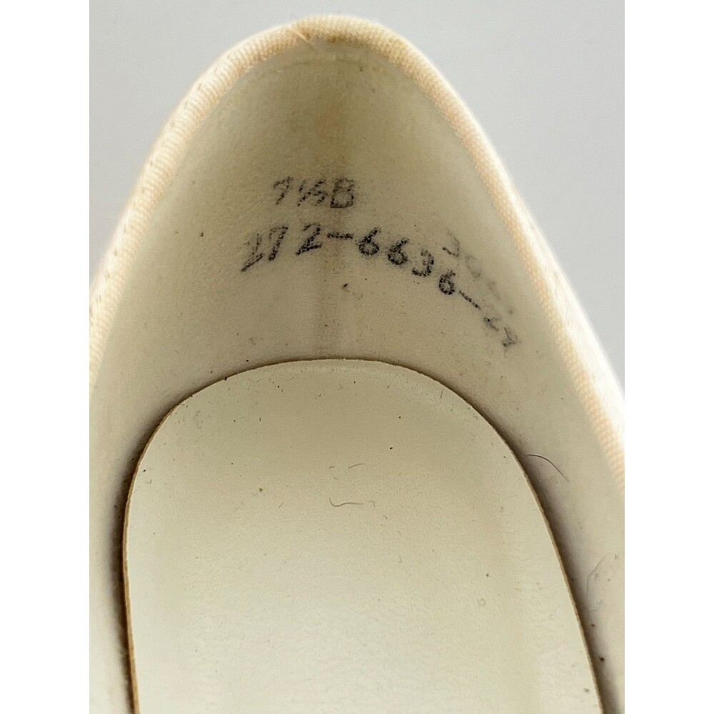 Vtg IMPERIAL Women's 7.5 B High Heels Pale Pink Satin Y2K Prom Fairy USA Made - Picture 13 of 15